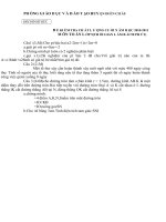 Dề thi học kì 2 môn toán lớp 9 huyện diễn Châu