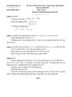 Đề thi tuyển sinh tỉnh Bến Tre 09 10