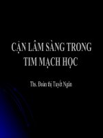 Bài giảng cận lâm sàng trong tim mạch học