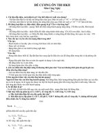 ĐỀ CƯƠNG ÔN THI HKII MÔN CÔNG NGHỆ NĂM 2010 2011