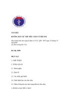 Tài liệu hướng dẫn xử trí tiêu chảy ở trẻ em