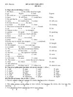 de kiem tra hoc ky 2 mon anh 9