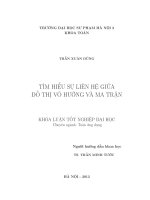 Tìm hiểu sự liên hệ giữa đồ thị vô hướng và ma trận 