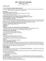 ĐỀ CƯƠNG ÔN THI HKII MÔN NGỮ VĂN 8 năm 2010 2011