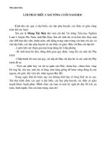 LỜI PHÁT BIỂU CẢM TƯỞNG CUỐI NĂM