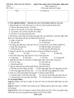 de thi sinh hoc 9 2010 2011