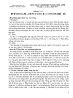 bao cao cac mat giao duc truong thcs 2011