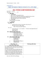 BÀI 1: TIN HỌC LÀ MỘT NGÀNH KHOA HỌC