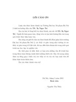 Một số tôpô thường gặp trong không gian các toán tử tuyến tính bị chặn của một không gian hilbert 