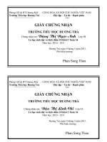 Giấy chứng nhận điểm 10