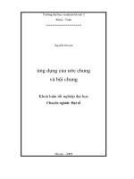 Ứng dụng của ước chung và bội chung 