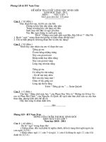 Đề+ĐA HSG Ngữ Văn 7 10 11