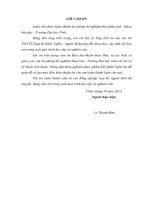 Nghiên cứu chiết trắc quang sự tạo phức 1(2 pyridylazo) 2 Naphthol( pan)Pb( II) SCN và xác định hàm lượng chì trong nước mặt nước ngầm xã Nam Giang Huyện Nam Đàn tỉnh Nghệ An