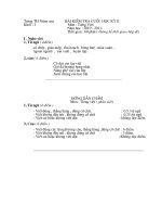 De KT cuoi HK2 mon TV lop1