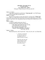 ĐỀ KT VĂN 9 KY II