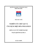 Nghiên cứu chế tạo và ứng dụng điện hoá polianilin 