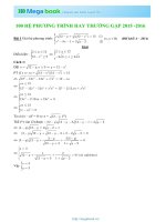 Tuyển tập 100 hệ phương trình thường gặp (2015 2016)   megabook