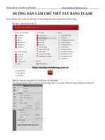 Hướng dẫn làm chữ viết tay bằng flash