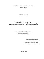 Nguyên lý cực trị trong không gian hữu hạn chiều 