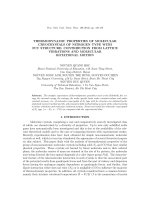 THERMODYNAMIC PROPERTIES OF MOLECULAR CRYOCRYSTALS OF NITROGEN TYPE WITH FCC STRUCTURE CONTRIBUTION FROM LATTICE VIBRATIONS AND MOLECULAR ROTATIONAL MOTION 