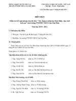 BIÊN BẢN ĐÁNH GIÁ TRƯỜNG HỌC THÂN THIỆN