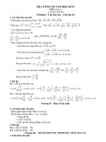 Đề cương ôn tập học kì II Toán 9, Lí 7 (Đối tượng TB   Y)