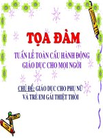 toa dam tuan le giao duc cho moi nguoi