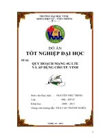 Quy hoạch mạng 4G LTE và áp dụng cho TP. Vinh