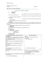 BT VÀ TH 2: TẠO CẤU TRÚC BẢNG