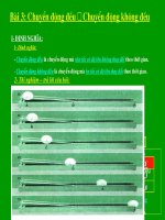 Chuyển động đều   Chuyễn động không đều Lý 8