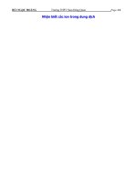 NHẬN BIẾT CÁC CHẤT