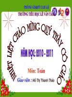 Chia 2 số cho số có tận cùng là các chữ số 0
