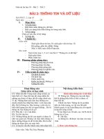 BÀI 2: THÔNG TIN VÀ DỮ LIỆU