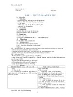 BÀI 11: TỆP VÀ QUẢN LÝ TỆP