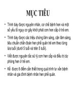 Bài giảng hen phế quản trẻ em