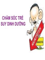 Bài giảng chăm sóc trẻ suy dinh dưỡng