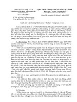 Công văn xét tặng kỉ niệm chương 2011