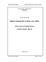 Định lý không thể có được của abel 