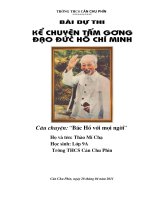 BÌA BÀI DỰ THI KỂ CHUYỆN BÁC HỒ
