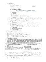 BT VÀ TH 3: LÀM QUEN VỚI HỆ ĐIỀU HÀNH