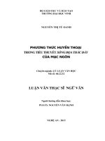Phương Thức huyền thoại trong tiểu thuyết Sống Đọa Thác Đày của Mạc Ngôn