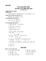 Tổng hợp toán ôn thi 10