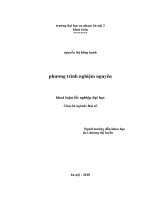 Phương trình nghiệm nguyên 