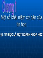 bai 1. Tin hoc la mot nganh khoa hoc