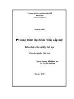 Phương trình đạo hàm riêng cấp một 