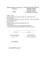 Đề + Đáp án SỬ 9 kỳ 2