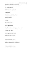 Phiếu kiểm tra tập đọc lớp 5 (tiết ôn)