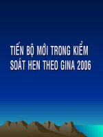 Tiến bộ trong kiểm soát hen theo gina 2006