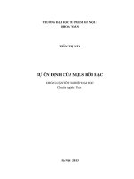 Sự ổn định của hệ MJLS rởi rạc 