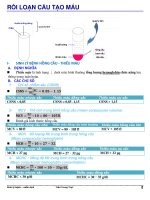 RỐI LOẠN điều hòa THÂN NHIỆT